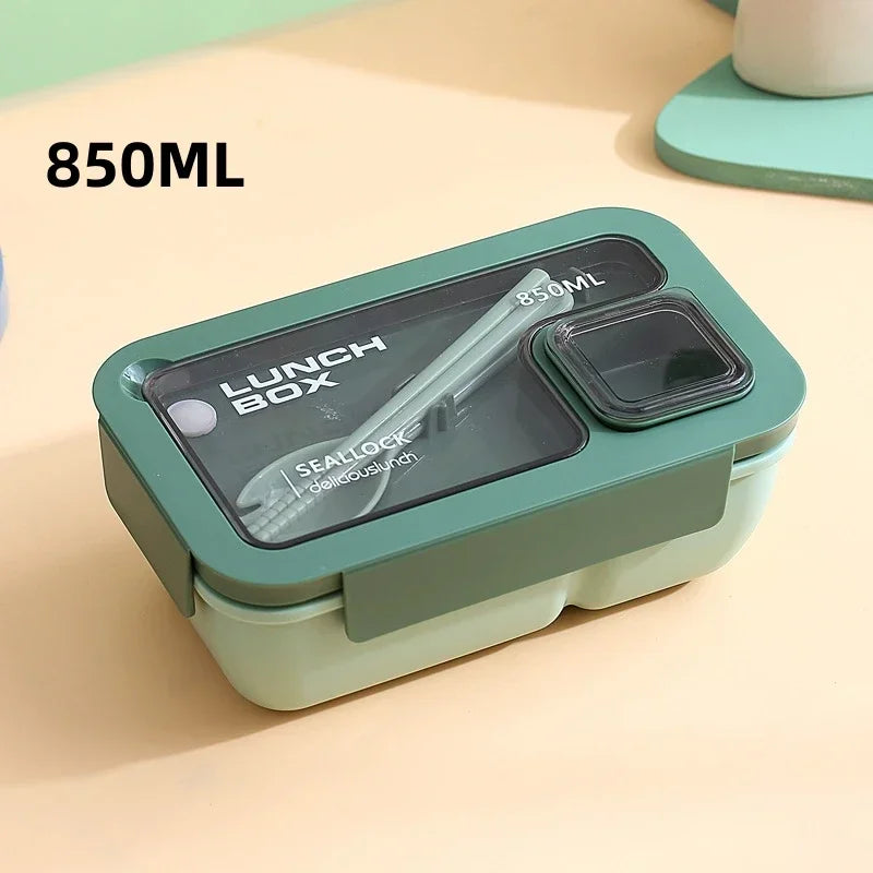 DecorBites™ Bento Box Set with Tableware | Leakproof Microwave Food Container