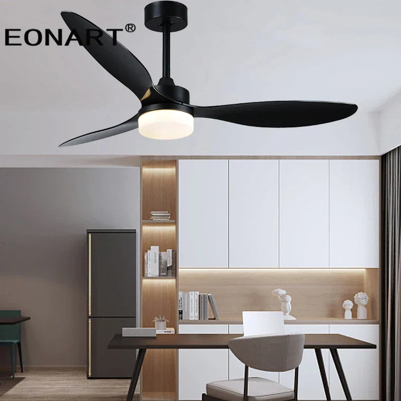DecorBites™ 52" Fashion Plastic Blade Ceiling Fan with Lamp and Remote Control