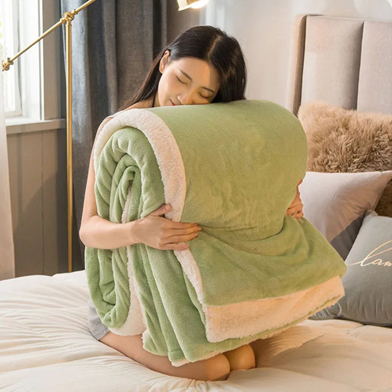 DecorBites™ Cozy Dual Use Flannel Duvet Cover - Autumn Winter Warmth Blanket Quilt
