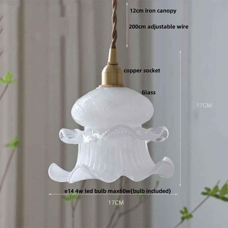 DecorBites™ Green LED Pendant Lights E27 Knob Switch Kitchen Living Room Hanging Lamps