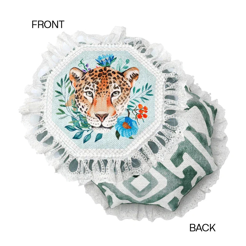 DecorBites™ Leopard Decorative Cushion Cover: Luxury Indoor Outdoor Accent Pillow Case