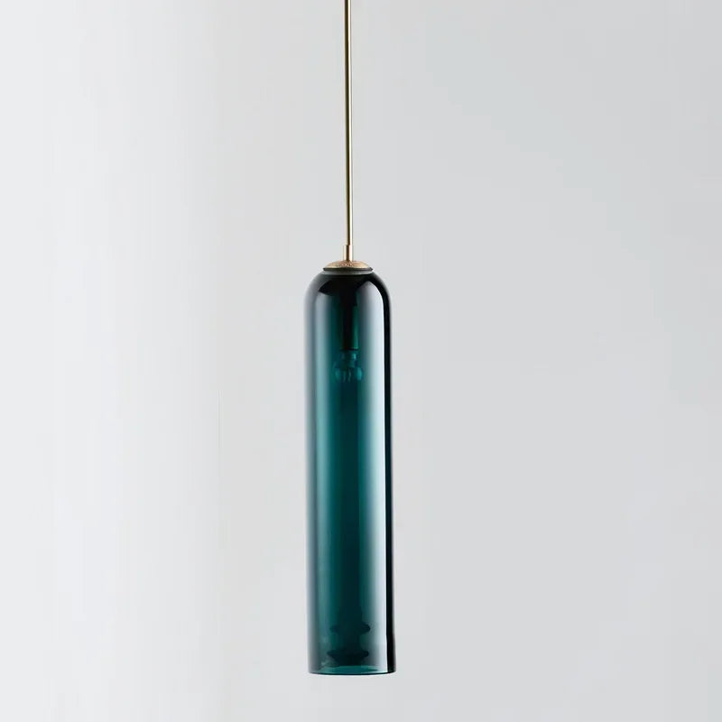 DecorBites™ LED Green Glass Pendant Lamp for Kitchen Bar Decor - Hanging Chandeliers Lighting