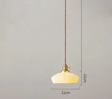 DecorBites™ Blue Glass Pendant Light for Bedroom Dinning Living Room