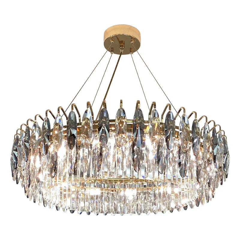 DecorBites™ Crystal Atmosphere Chandelier: Modern Luxury for Living Room, Dining Room, Bedroom
