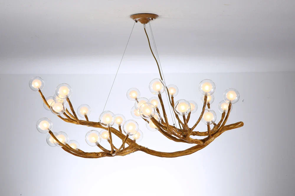 DecorBites™ LED Glass Bubble Chandelier for Restaurant Bedroom LOFT Pendant Lighting