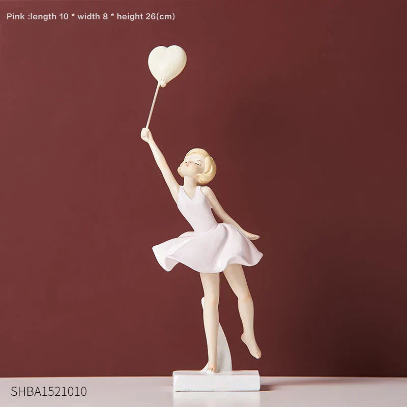 DecorBites™ Balloon Girls Resin Home Decor Ornaments