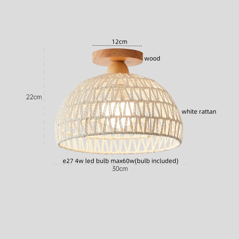 DecorBites™ LED Wood Acrylic Ceiling Lamp Modern Art Decor Light Fixture