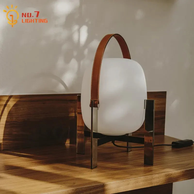 DecorBites™ Designer Metal Glass Art Table Lamp LED E27 Modern Light Fixtures for Home or Office