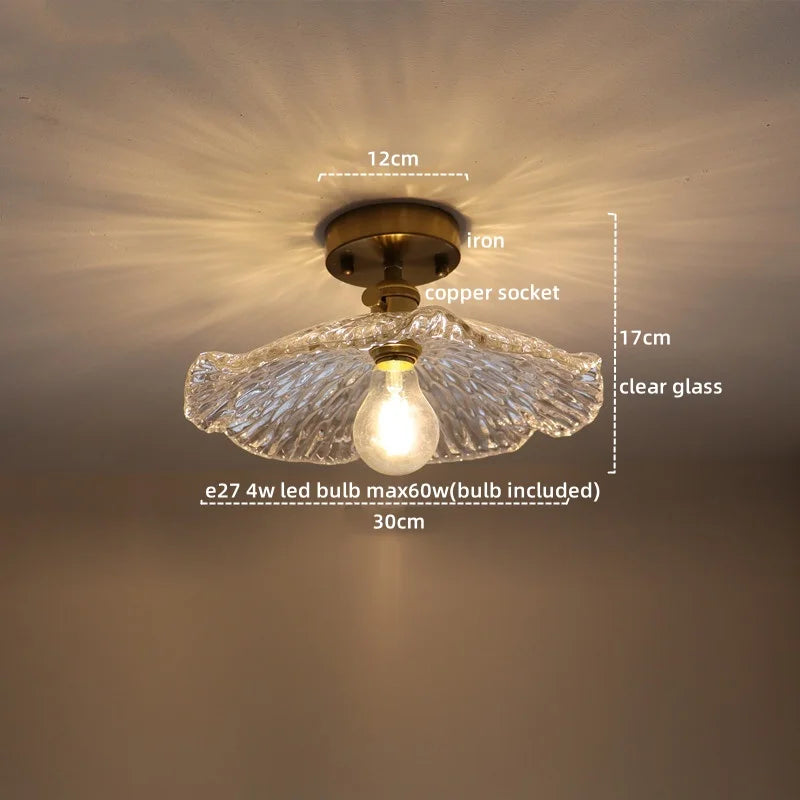 DecorBites™ LED Glass Ceiling Lamp Modern Indoor Lighting Fixture