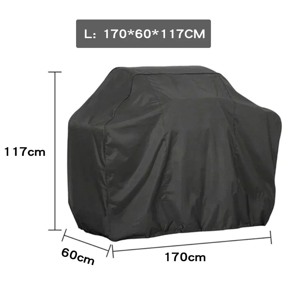 DecorBites™ BBQ Grill Cover: Outdoor Waterproof Protector for Gas Charcoal Electric Barbecues