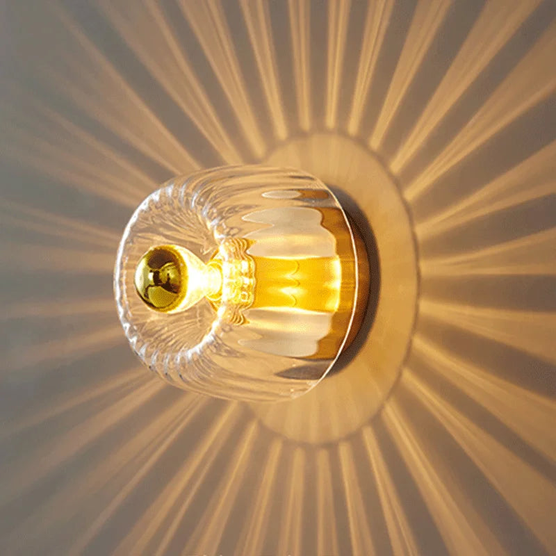 DecorBites™ LED Chandelier: Glass Wall Sconce for Restaurant, Bar, Living Room - Ceiling Lamp