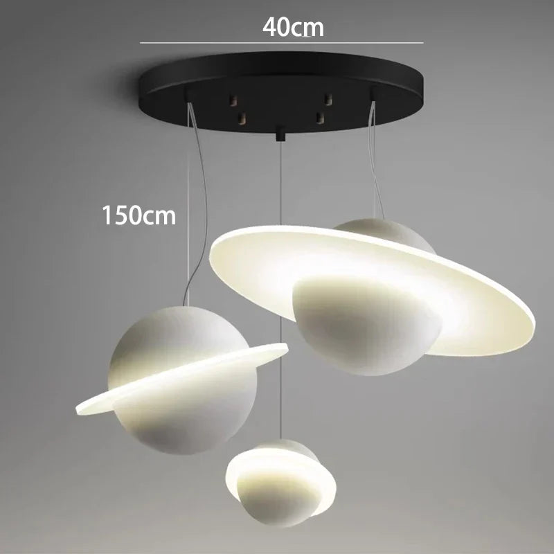 DecorBites™ LED Staircase Chandelier | Modern Pendant Lights for Living Room Decor