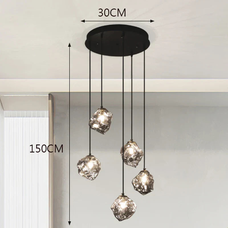 DecorBites™ LED Pendant Staircase Chandeliers Hanging Light Indoor Lighting