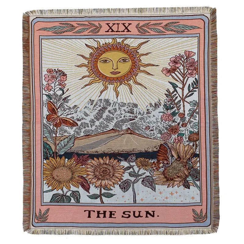 DecorBites™ Bohemian Outdoor Blanket - Luxury Tapestry Rug for Camping, Picnics, and Home Decor