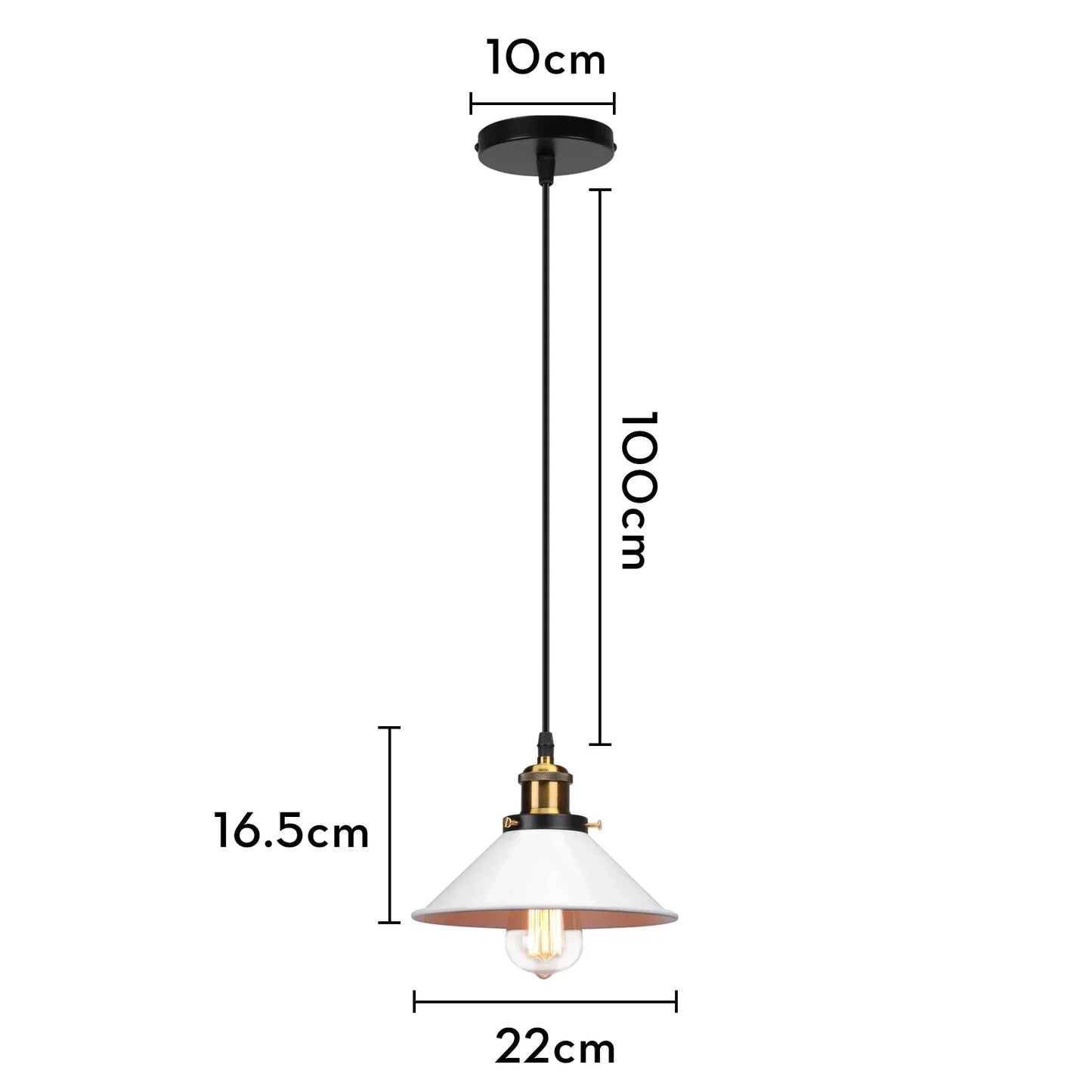 DecorBites™ Iron Pendant Light for Dining Room, Kitchen, and Bedroom
