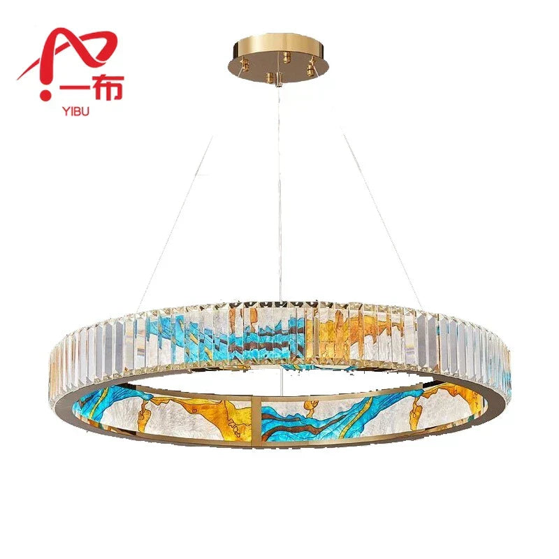DecorBites™ Crystal Chandelier Pendant Lamp, Exquisite Oriental Style Lighting for Home