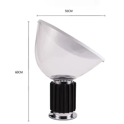 DecorBites™ Glass Radar Shade LED Desk Lamp for Bedroom & Living Room Lighting