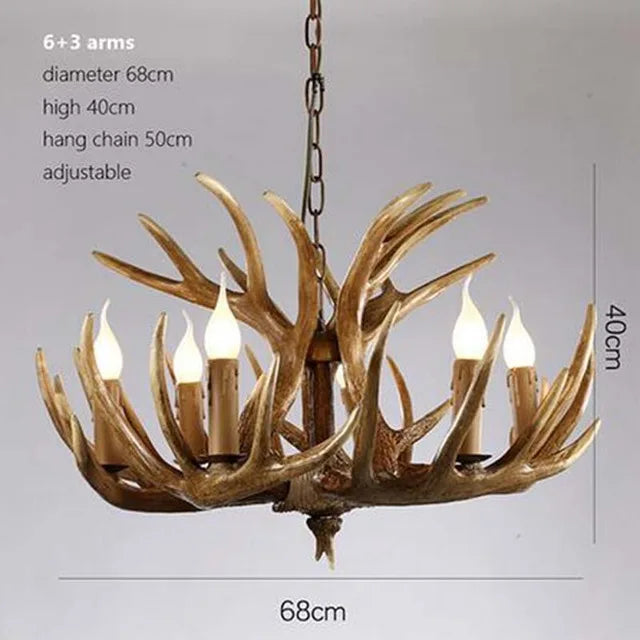 DecorBites™ Antler Pendant Chandelier for Home Decor and Lighting Fixtures