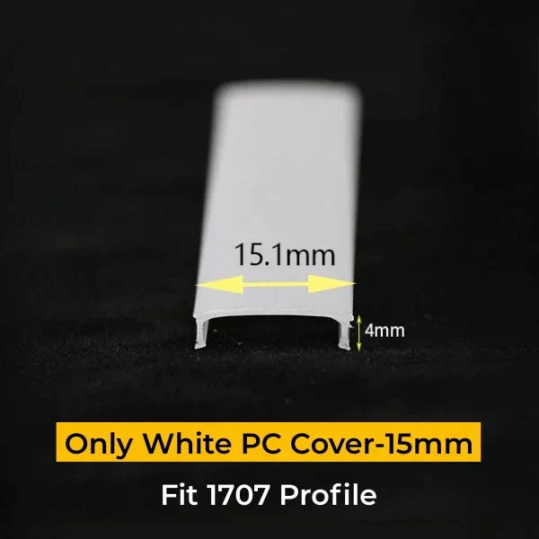 DecorBites™ LED Strip Channel Diffuser for Flexible Replaceable LED Aluminum Profile Light Cover