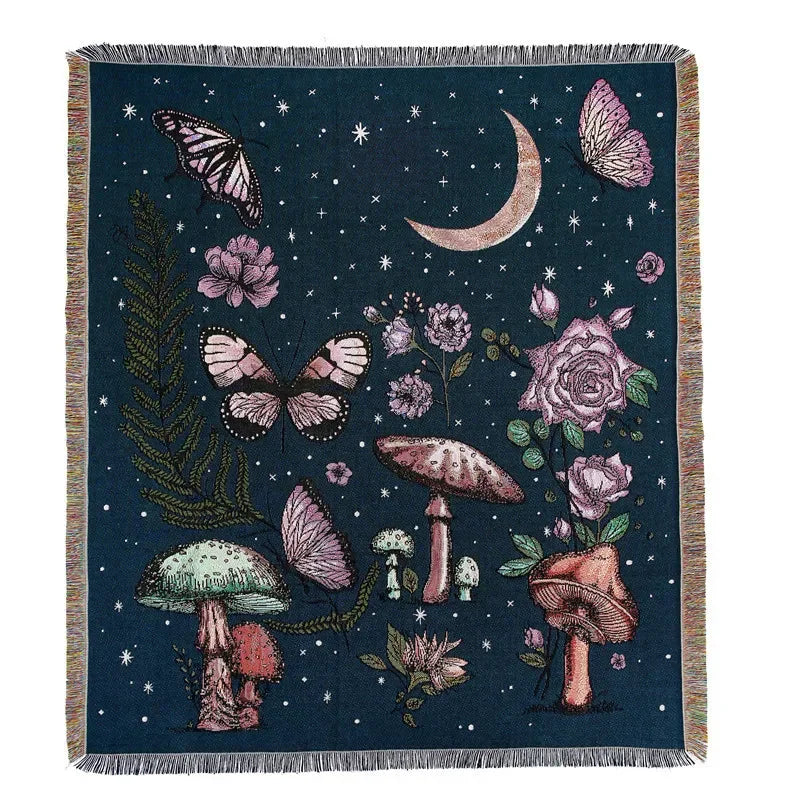 DecorBites™ Bohemian Outdoor Blanket - Luxury Tapestry Rug for Camping, Picnics, and Home Decor