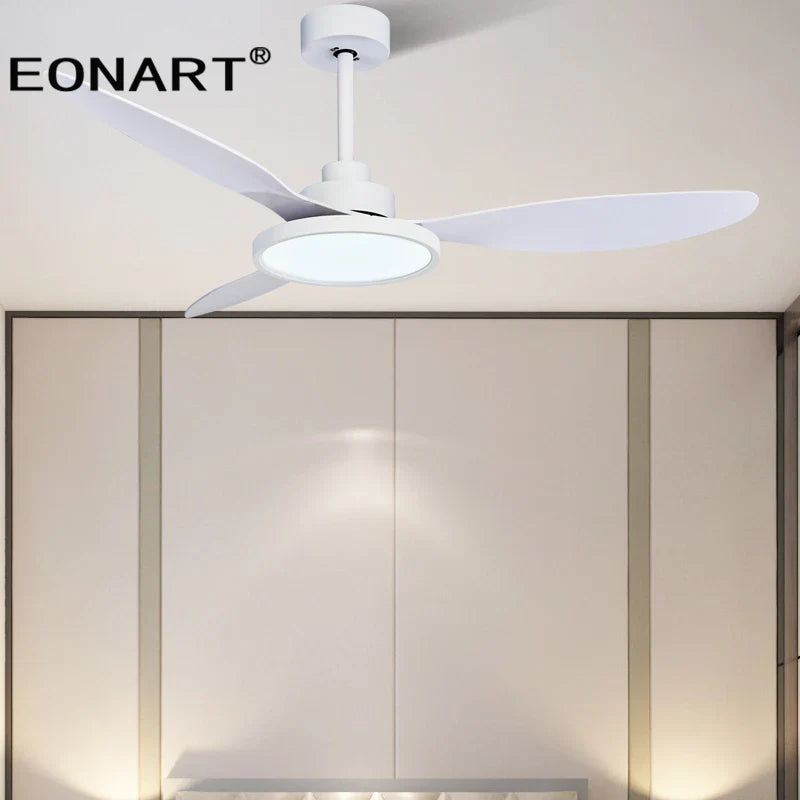 DecorBites™ 52" Fashion Plastic Blade Ceiling Fan with Lamp and Remote Control