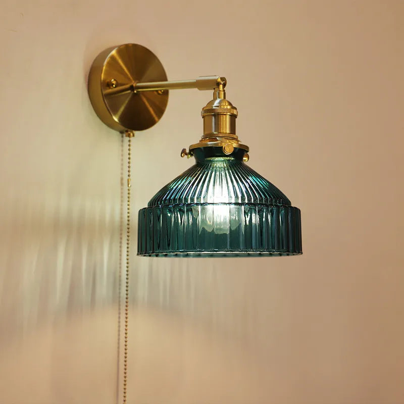 DecorBites™ Glass Shade LED Wall Lamp Switched Nordic Light for Luxury Living Room