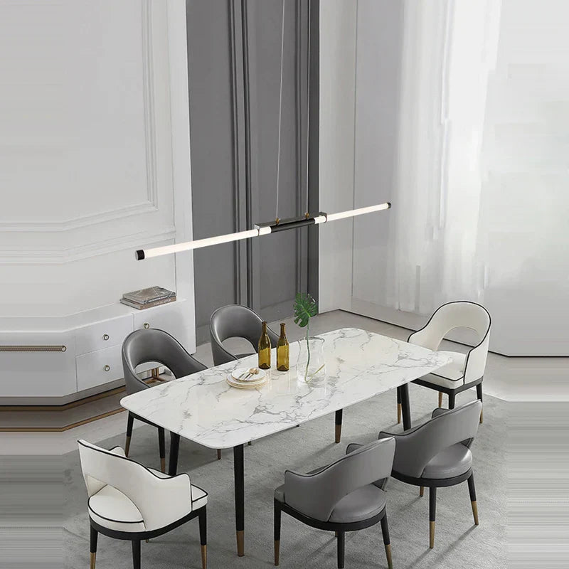 DecorBites™ Art Deco LED Gold Chandelier for Dinning Room