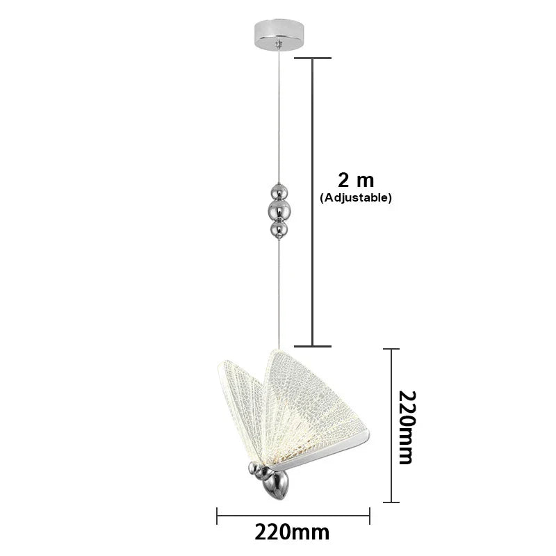 DecorBites™ Butterfly Pendant Lights Chandelier for Indoor Living, Dining, and Kitchen Lighting