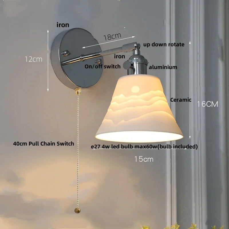 DecorBites™ Clear Glass LED Wall Lamp, Up Down Rotate, Dining Aisle Bar Light