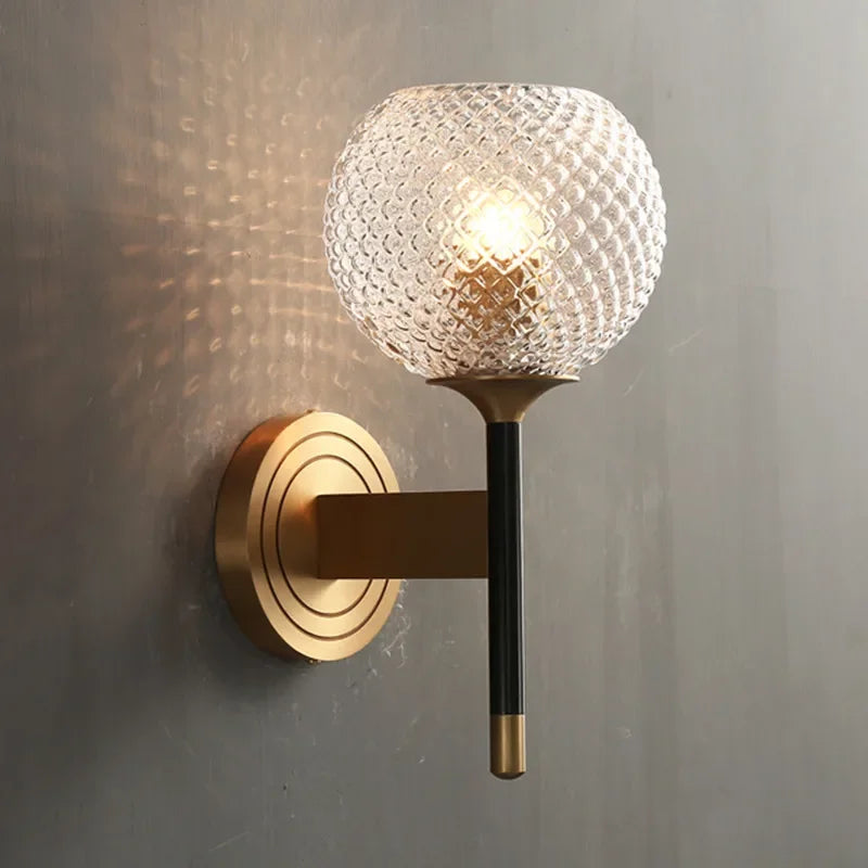 DecorBites™ Copper Wooden Frame Wall Light with Hemp Rope - Creative Living Room Decor