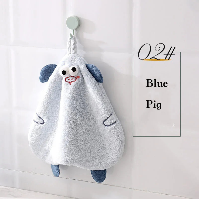 DecorBites™ Cartoon Pig Hand Towel Set
