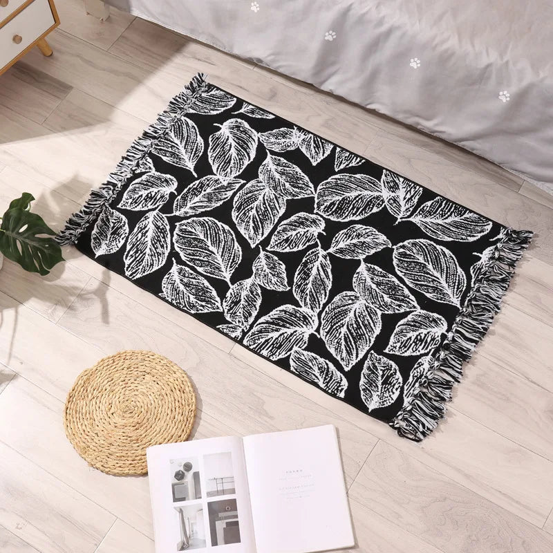 DecorBites™ Bohemian Tassel Rug - Retro Hand Woven Carpet for Home Decor