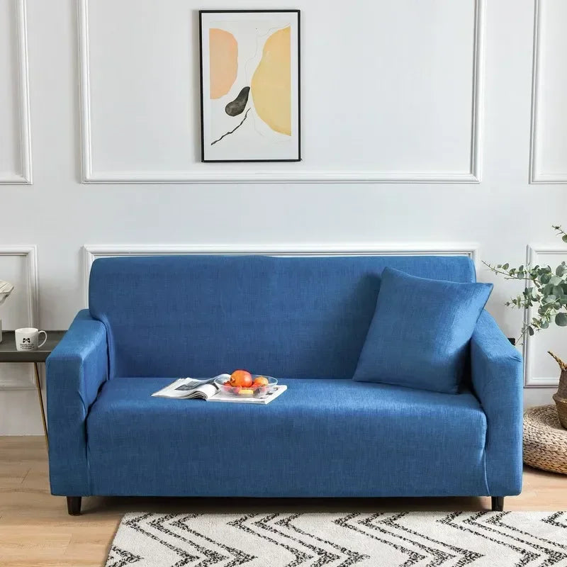 DecorBites™ Colorful Block Sofa Covers: Stretchy Loveseat Sectionals, Couch, Chair Slipcover