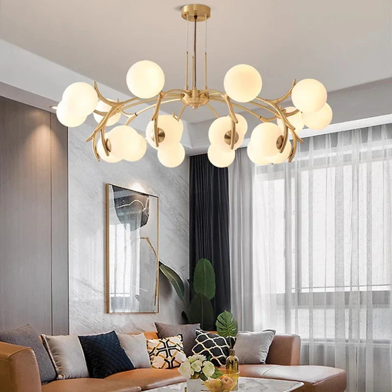 DecorBites™ LED Chandelier Lighting for Living Room Bedroom Dining Room Décor