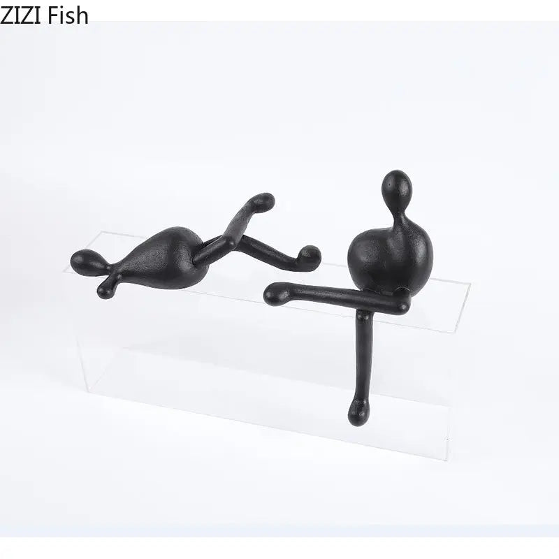 DecorBites™ Abstract Characters Resin Sculpture Desk Decoration Modern Home Decor Figure Statue