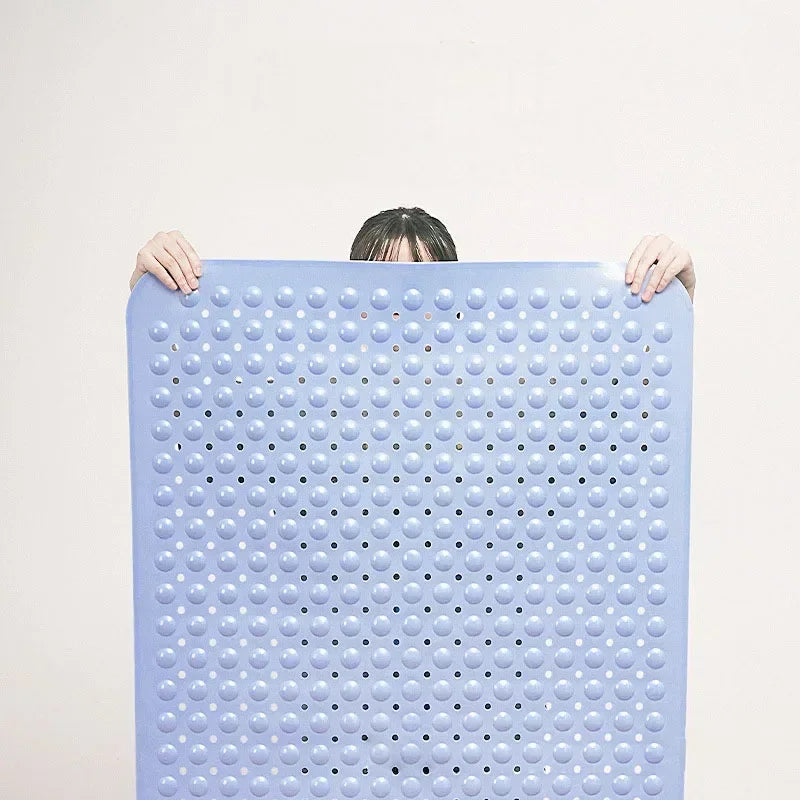 DecorBites™ Large Non-Toxic Non-Slip Bath Mat with Suction Cups for Safety and Comfort
