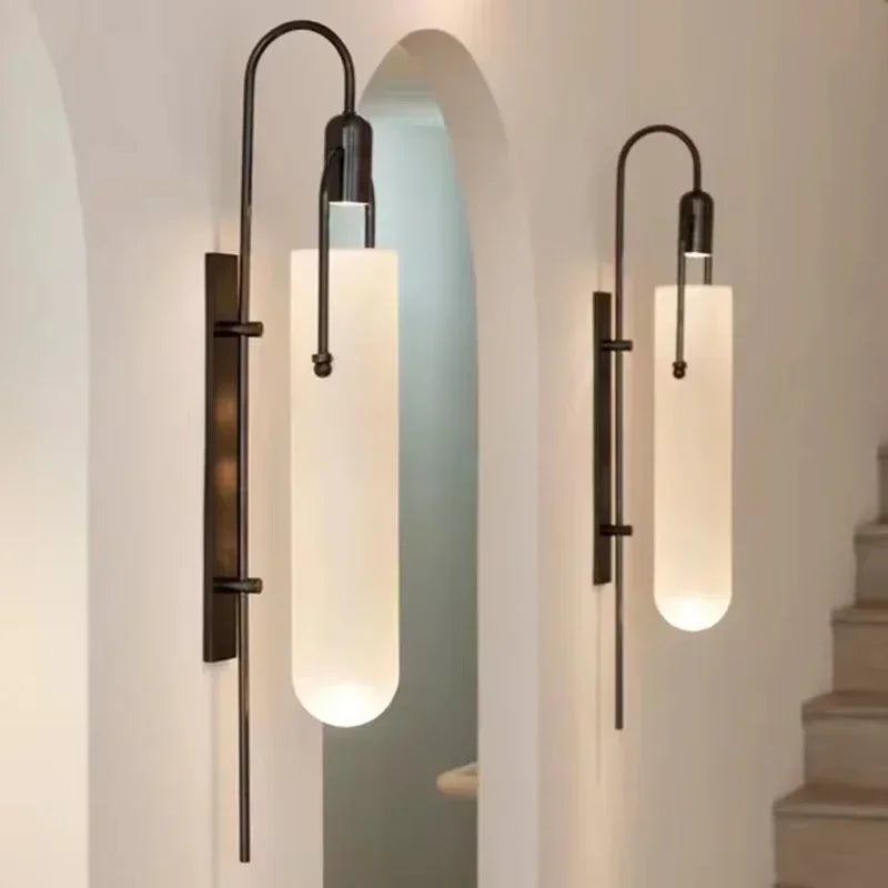 DecorBites™ Glass Shade LED Wall Lamp for Living Room, Bedroom, Aisle, Stairs