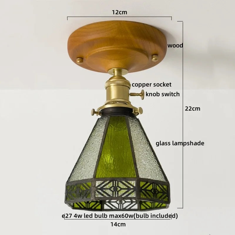 DecorBites™ Colorful Glass LED Ceiling Lamp Modern Style Light Fixture