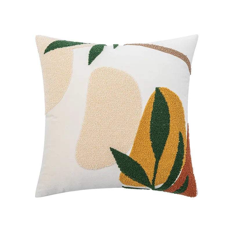 DecorBites™ Cartoon Abstract Embroidery Cushion Cover 45*45 Soft Velvet Throw Pillow Case