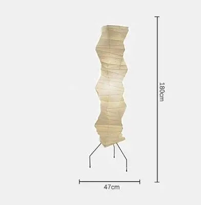 DecorBites™ Japanese Rice Paper Floor Lamp Modern Wabi Sabi Lantern Light