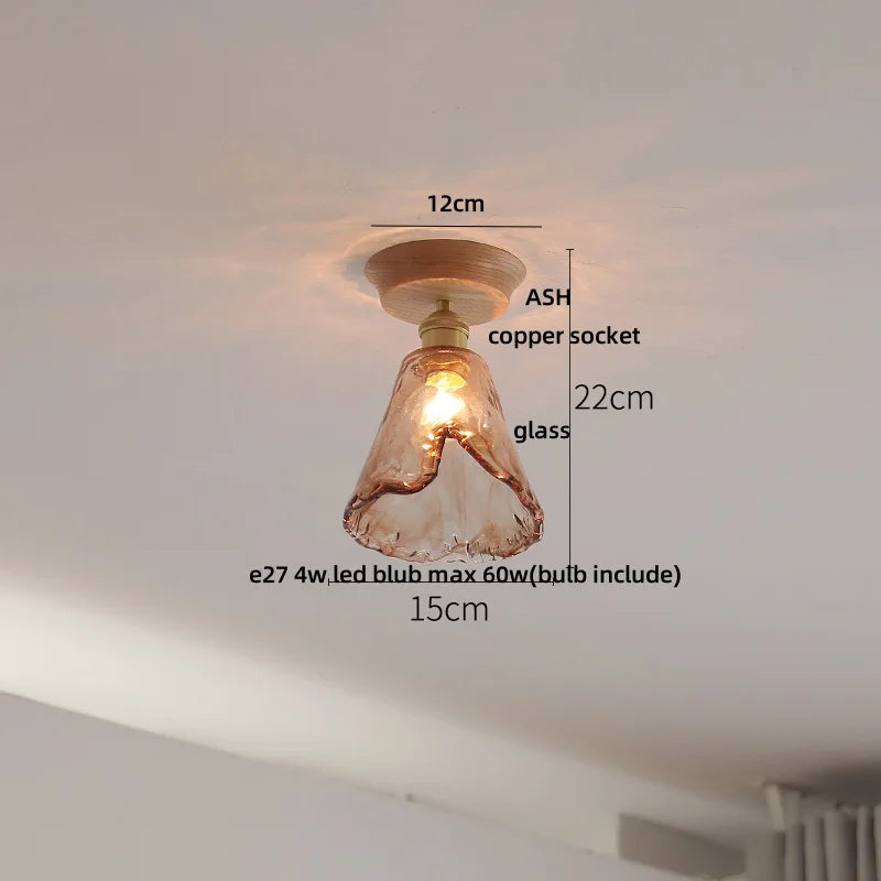 DecorBites™ Blue Hollow-out Ceramic LED Ceiling Lamp