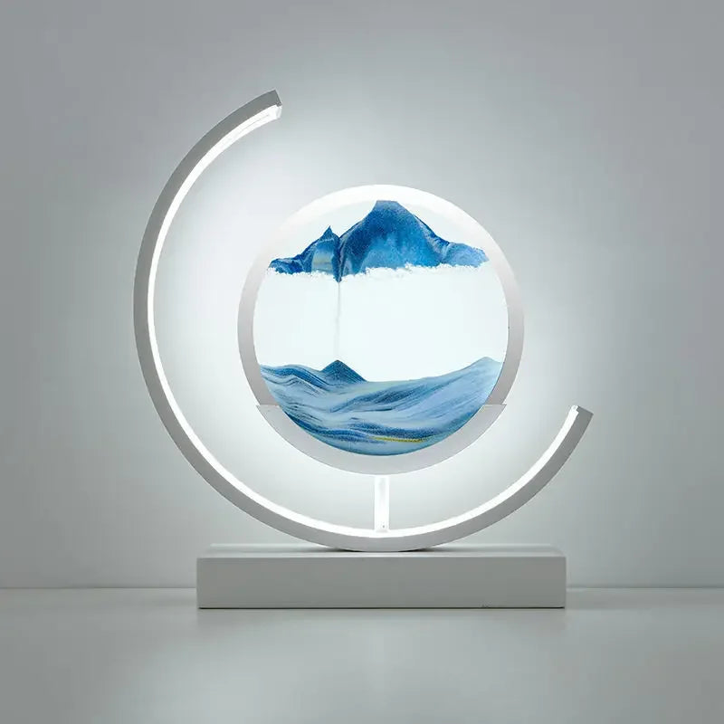 DecorBites™ LED Hourglass Quicksand Desk Lamp, Unzip Decor, Night Light, Holiday Gift