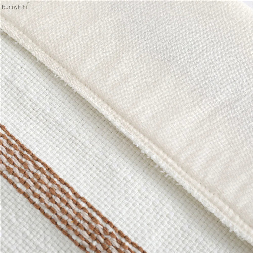DecorBites™ Boho Woven Tassel Tufted Throw Pillow Case for Sofa Bed Chair