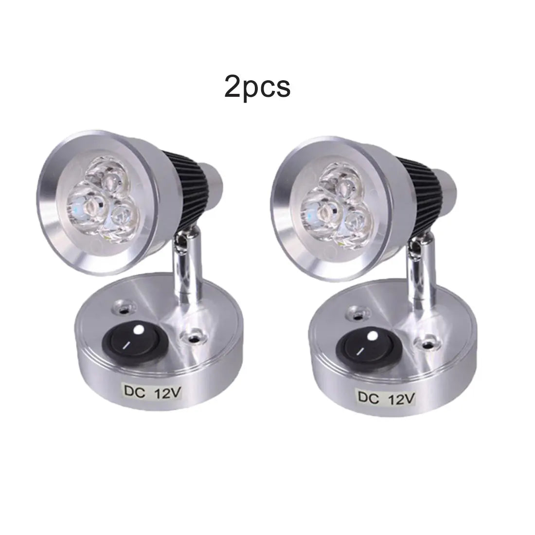 DecorBites™ 3W 3000K Warm White Boat Interior Lights, Flexible Wall Mount Reading Light
