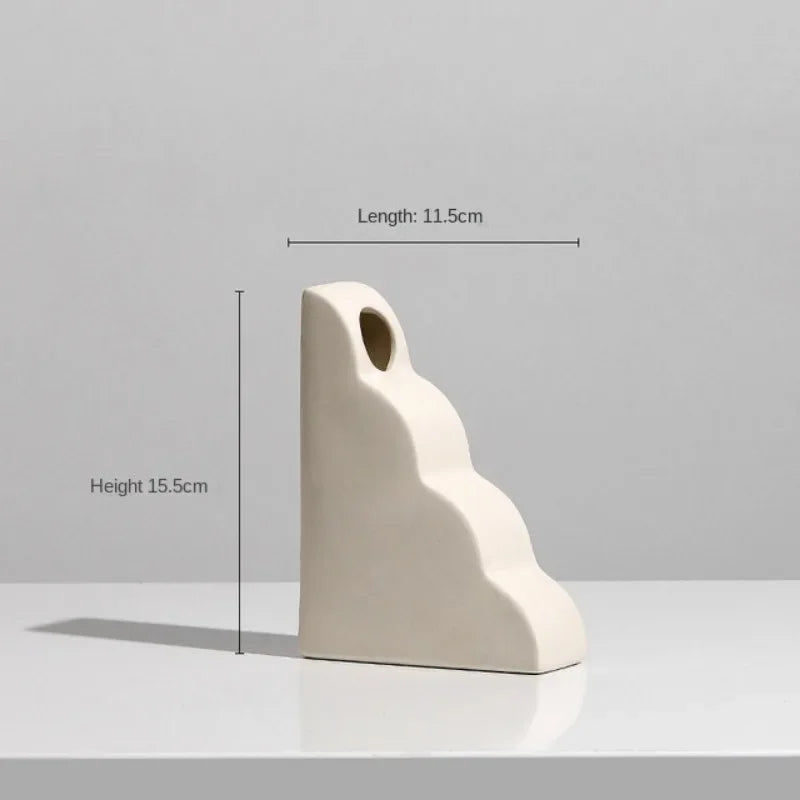 DecorBites™ Ceramic Art Vase: Modern, Simple, & Elegant Home Décor Ornaments for Living Room & Bedroom
