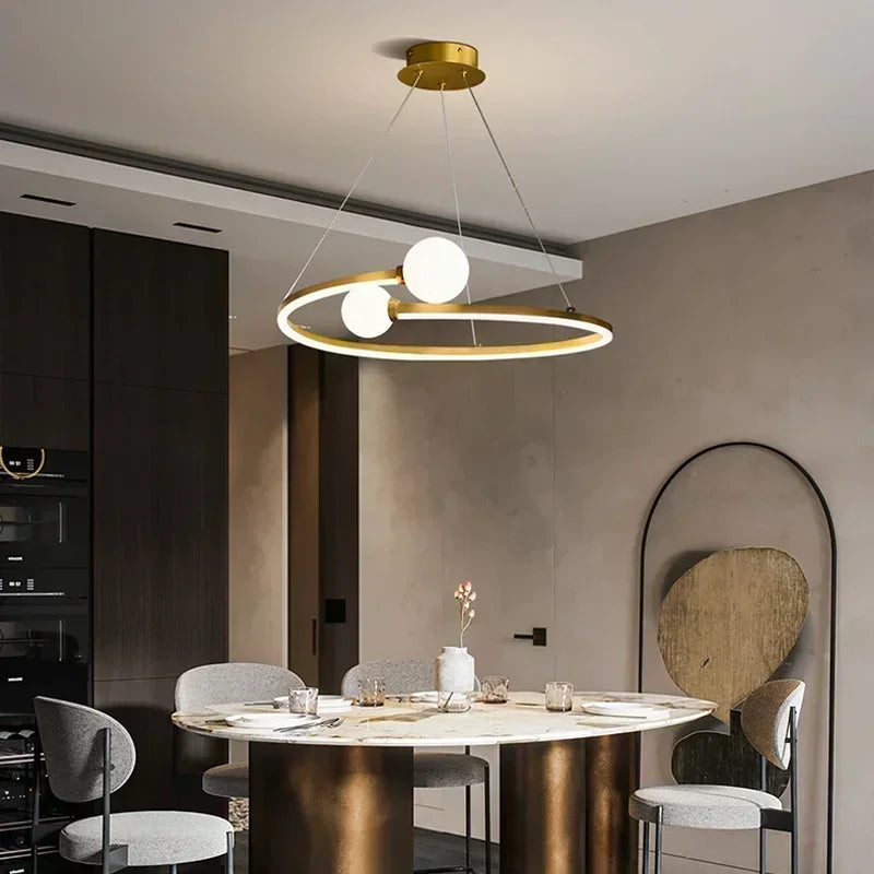 DecorBites™ Iron LED Chandelier Light, Ideal for Living Room, Restaurant, Study, Kitchen, Garage