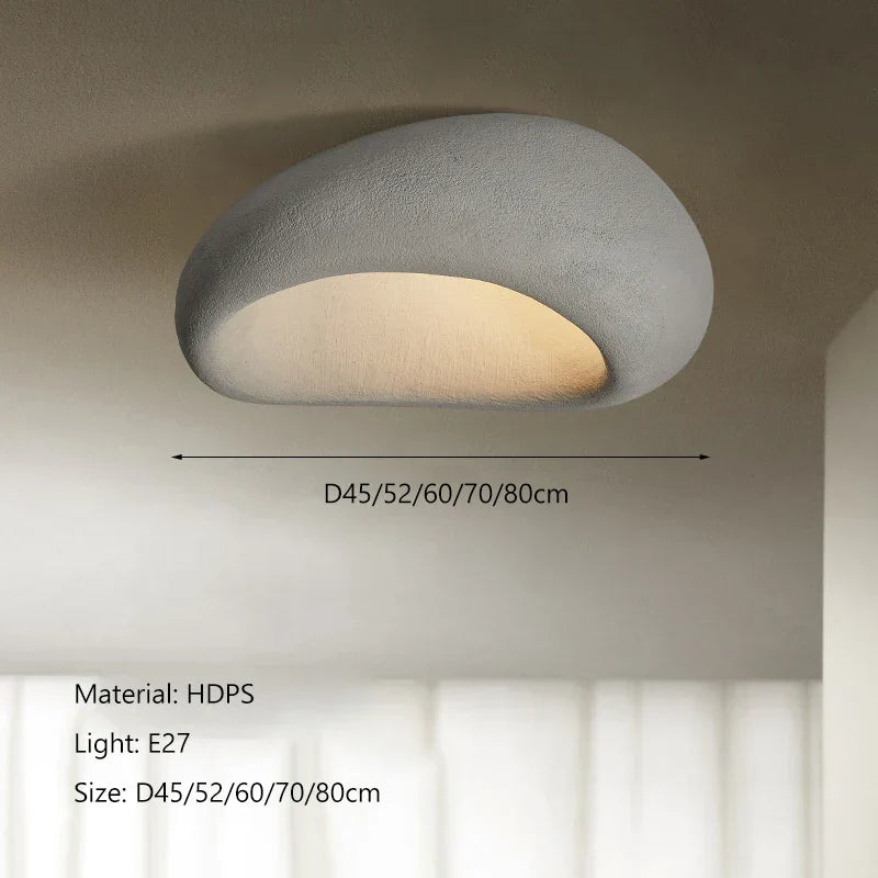 DecorBites™ Cream Ceiling Chandelier Nordic Minimalist Wabi Sabi Style Bedroom Coffee Room Lights Fixtures