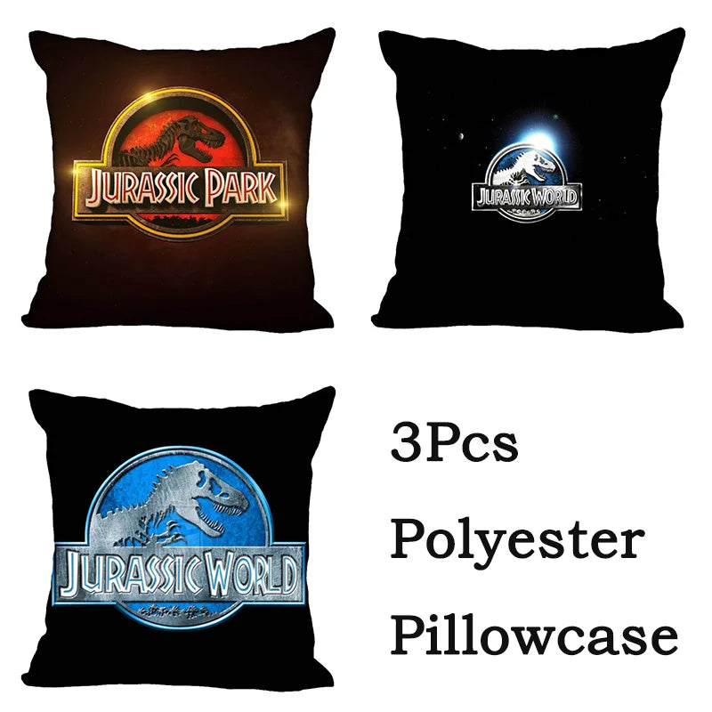 DecorBites™ Jurassic Park Dinosaur Pillowcase Cover for Living Room Sofa and Chair