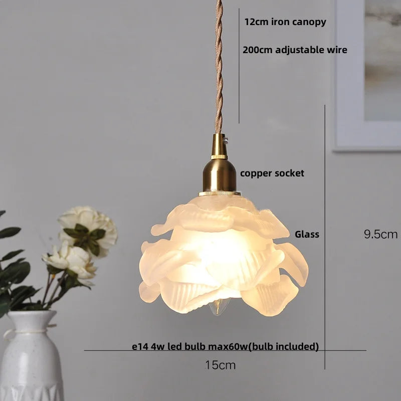 DecorBites™ Brass LED Pendant Light Fixture Clear Glass Nordic Modern Hanging Lamp