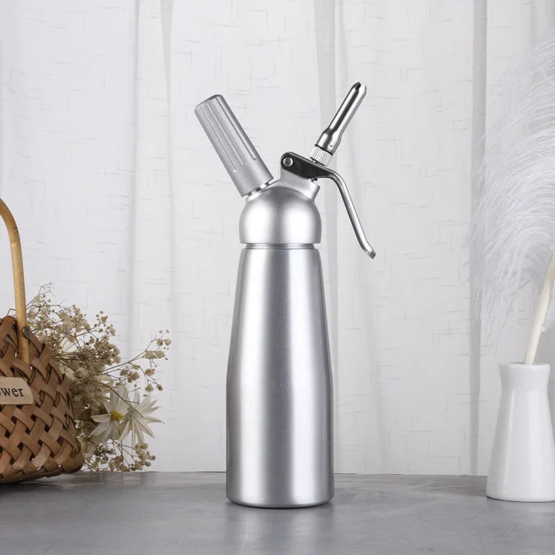 DecorBites™ Aluminum Cream Gun Chantilly Siphon Dispenser Foaming Kitchen Tools +Nozzle